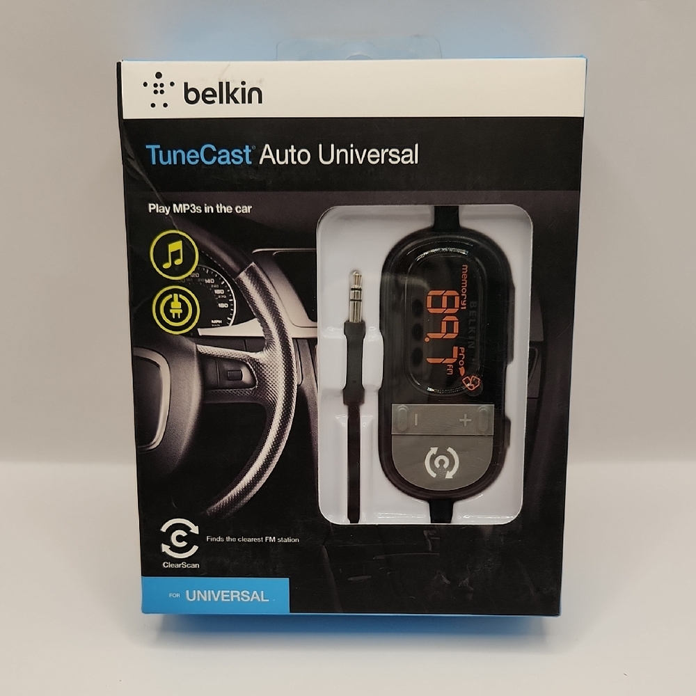 Belkin TuneCast Auto Universal FM Transmitter NEW